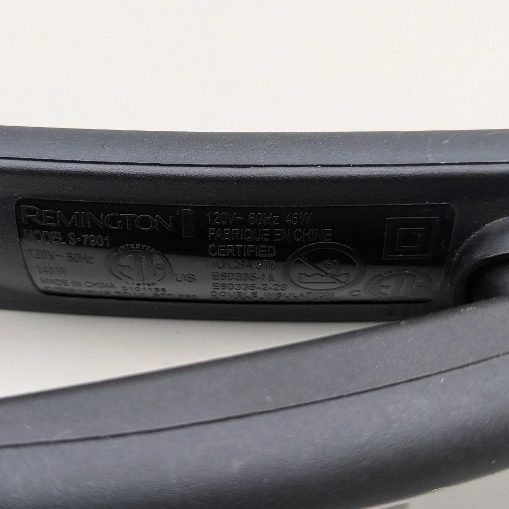 Remington Wet2Straight Ceramic Flat Iron Hair Straightener Black Silver S-7901